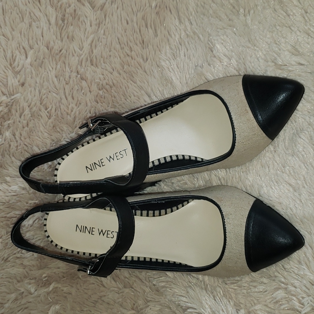Nine West 6 1/2M Kick It Up (Kickitupo) Slingback Heel